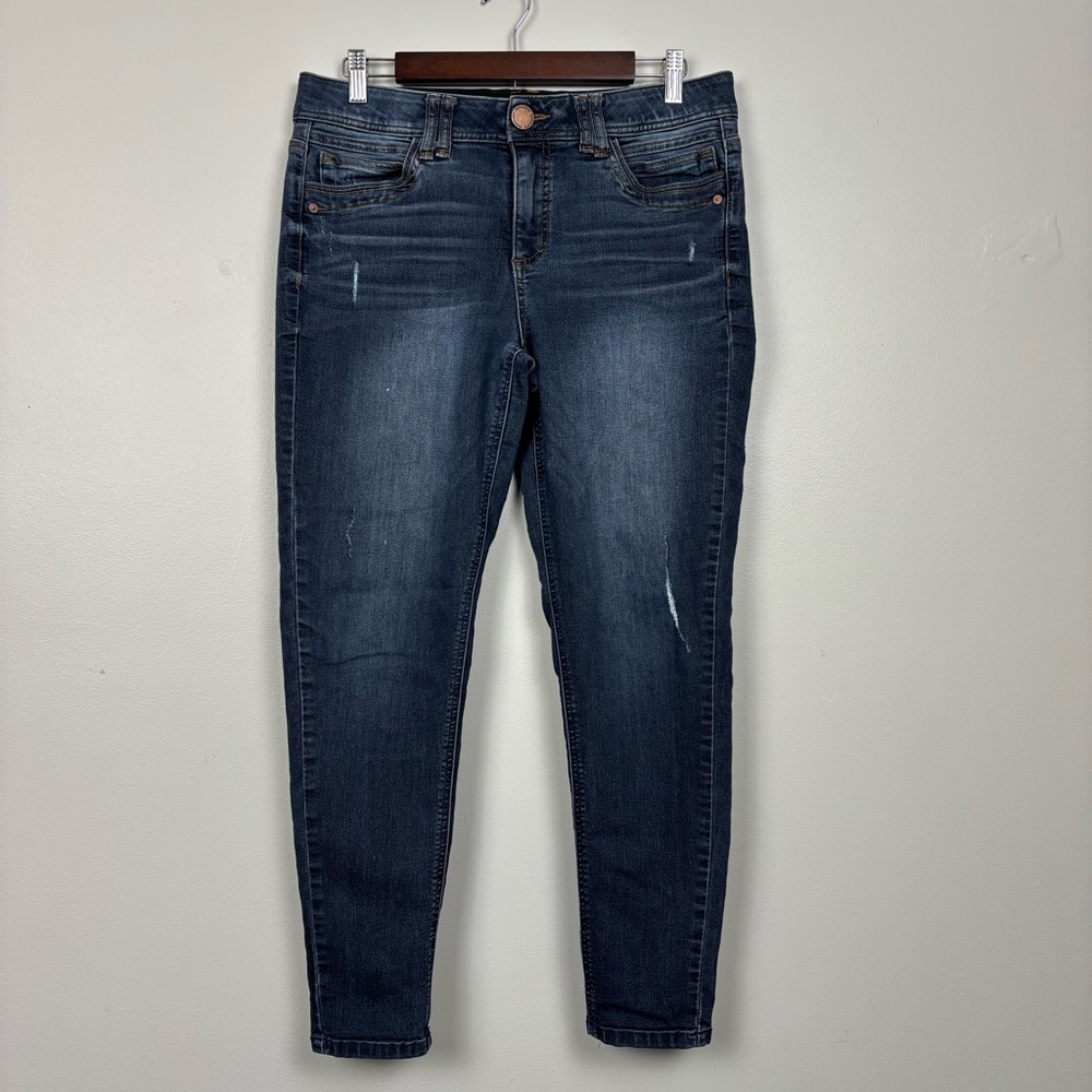 Democracy Dark Wash Ankle Crop Jeans